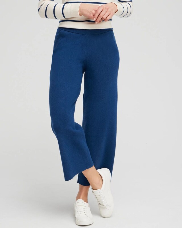 Zenergy Luxe Cashmere Blend Cropped Pants - image 1